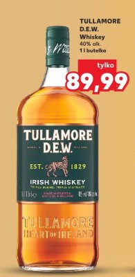 Whiskey Tullamore D.E.W. 40% 1 l promocja w Kaufland