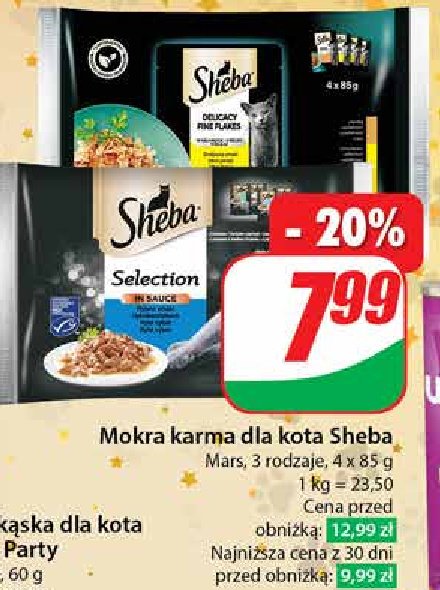 Karma dla kota smaki drobiowe Sheba delicacy in jelly promocja