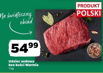 Udziec wołowy bez kości  promocja w Netto