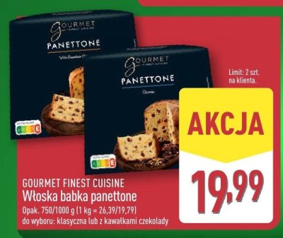 Włoska babka panettone klasyczna promocja w Aldi