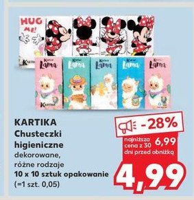 Chusteczki higieniczne myszka miki Kartika promocja