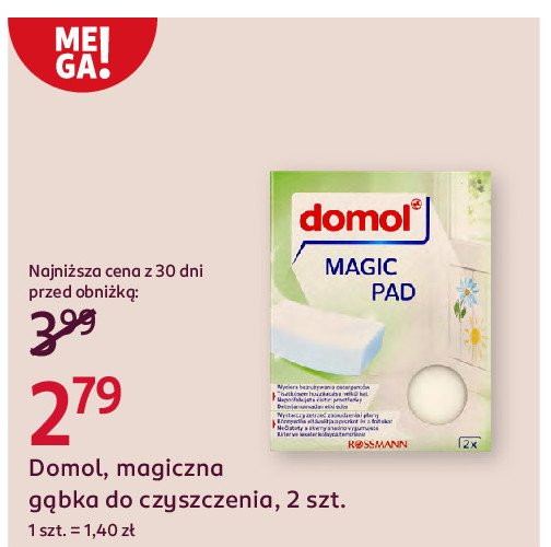 Magiczna gąbka do czyszczenia Domol promocja