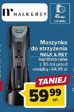 Maszynka do włosów nrhc14-17 Nalk&rey promocja