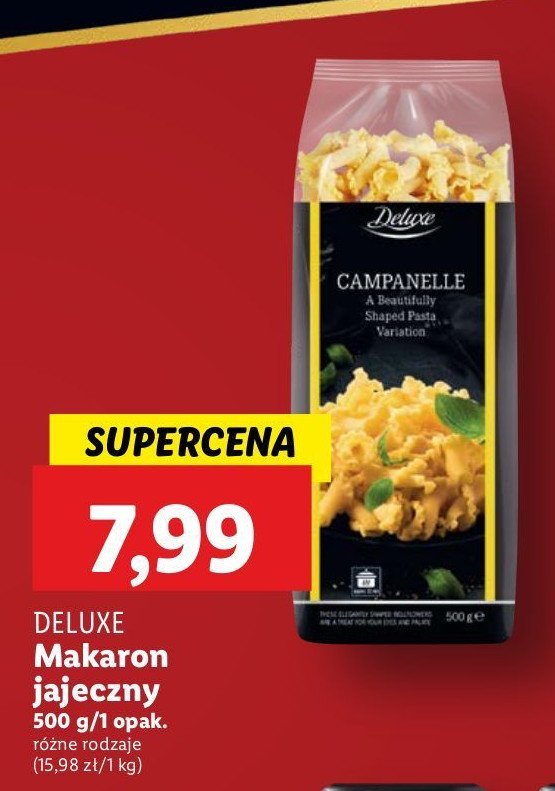 Makaron campanelle Deluxe promocja