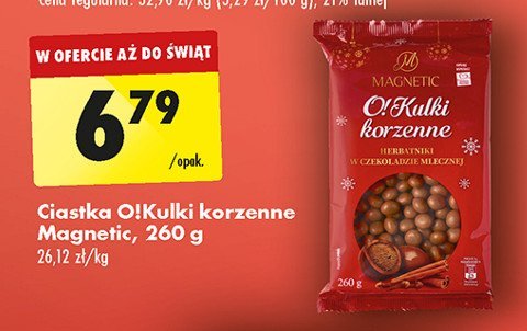 Ciastka o!kulki korzenne Magnetic promocja