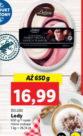 Lody forest fruits & vanilla Deluxe promocja