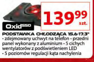 Podk艂adka ch艂odz膮ca do laptopa oxid 550 Genesis promocja