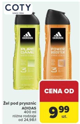 Żel pod prysznic Adidas Pure Game 400ml promocja w Carrefour