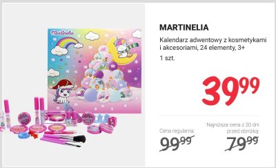 Kalendarz adwentowy z kosmetykami i akcesoriami,  promocja w Rossmann