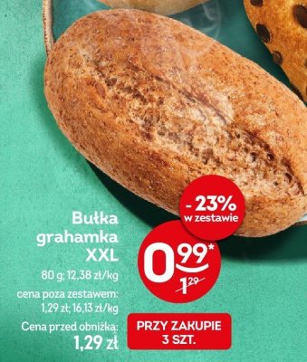 Bułka grahamka XXL promocja w Żabka