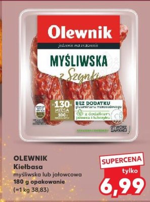 Kiełbasa jałowcowa OLEWNIK promocja w Kaufland