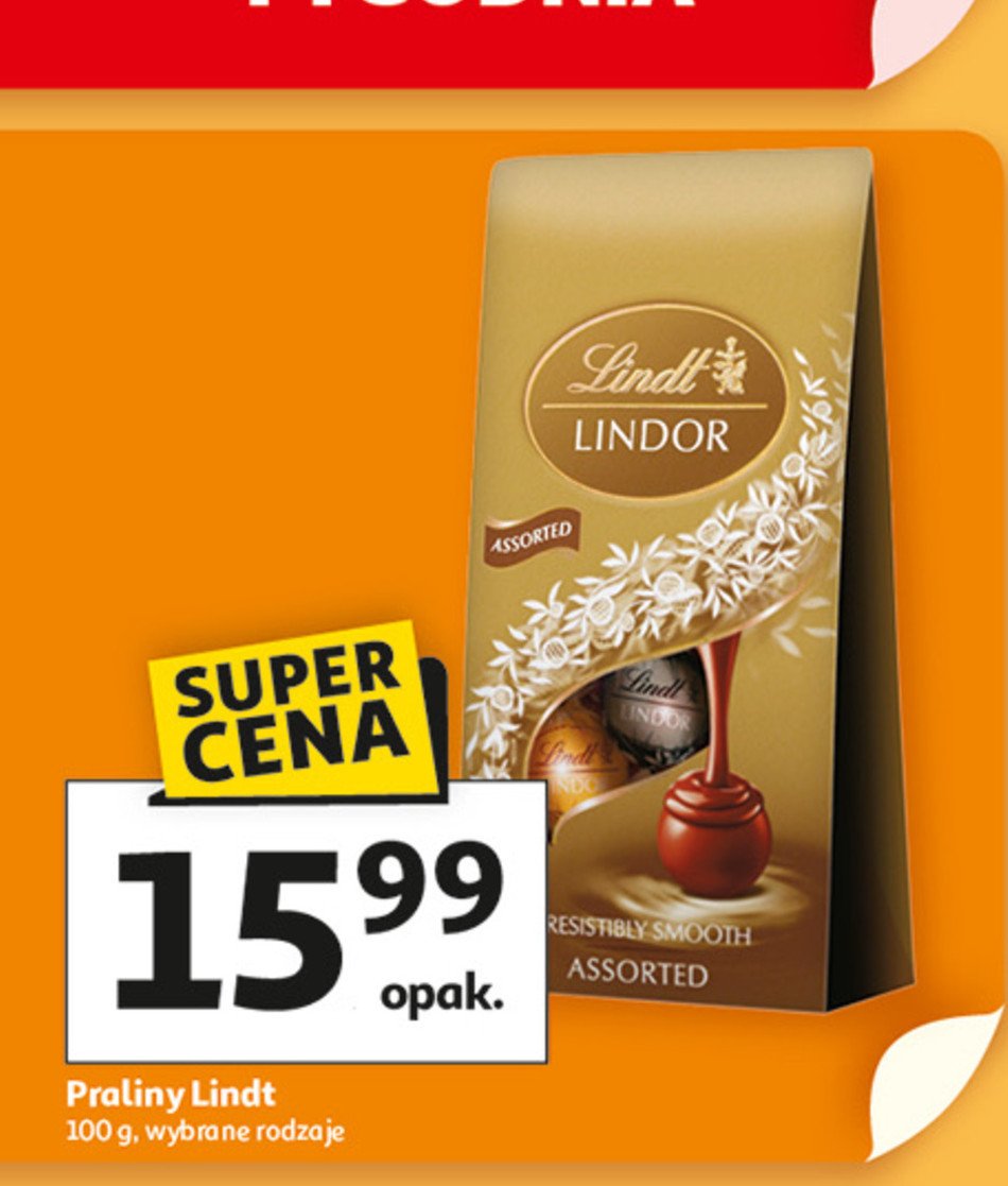 Bombonierka assorted bag Lindt lindor promocja w Auchan