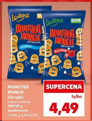 Chrupki ketchup Lorenz monster munch promocja w Kaufland