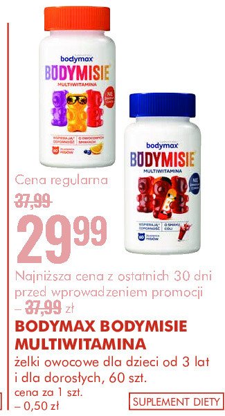 Żelki misie owocowe Bodymax bodymisie promocja