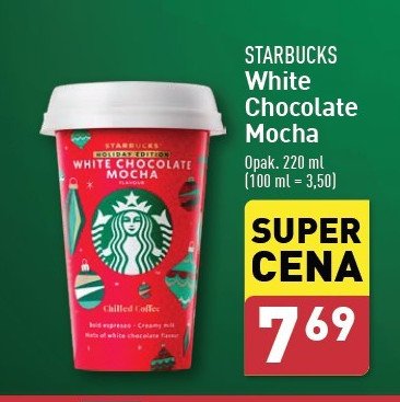 Napój kawowy Starbucks white chocolate mocha promocja