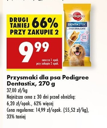 Przysmak dla psa du偶e rasy Pedigree dentastix promocja