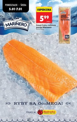 Łosoś Coho rodzinna porcja  promocja w Biedronka