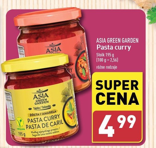 Pasta curry czerwona Asia green garden promocja