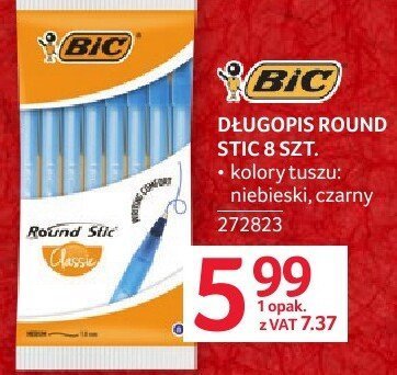 Długopis Round Stic 8 szt. BIC promocja w Selgros