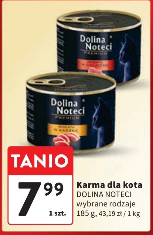 Karma dla kota bogata w kaczkę Dolina noteci promocja w Intermarche