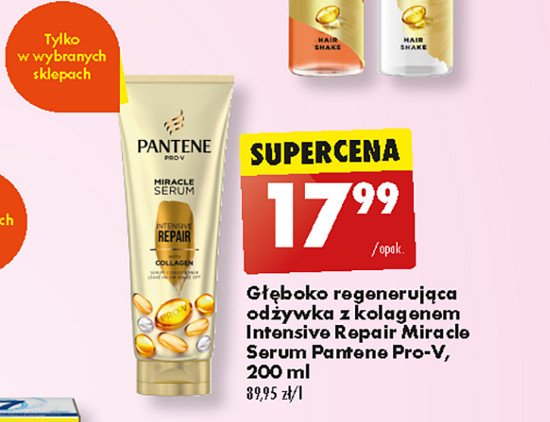 Od偶ywka do w艂os贸w intensywna regeneracja Pantene pro-v promocja