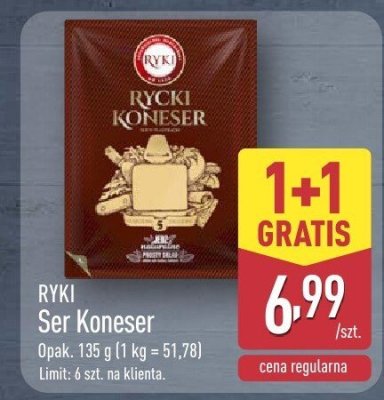 Ser Koneser 1+1 GRATIS promocja w Aldi