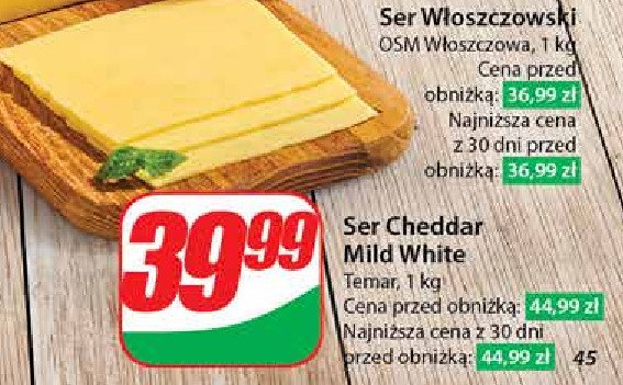 Ser cheddar mild white promocja