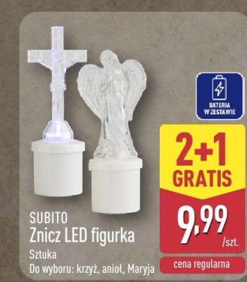 Znicz LED figurka 2+1 gratis promocja w Aldi