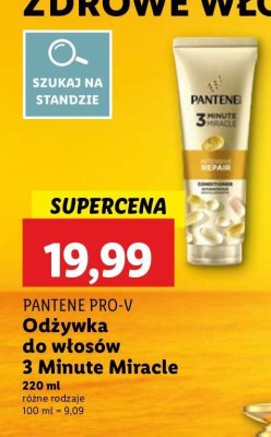 Odżywka 3 minute miracle intensive repair Pantene pro-v promocja