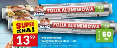 Folia aluminiowa Praktyczna Basia 50 m promocja w Twój Market