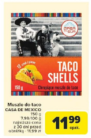 Muszle do taco Casa de mexico promocja