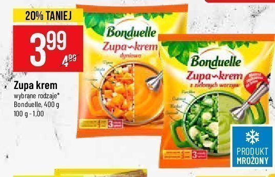 Zupa krem z zielonych warzyw Bonduelle promocja