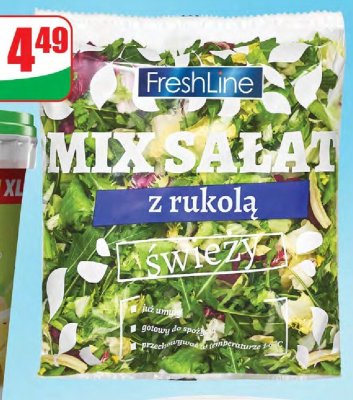 Mix sałat z rukolą  promocja w Dino