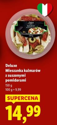 Mieszanka kalmarów z suszonymi pomidorami promocja w Lidl