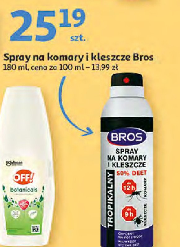 Spray na komary i kleszcze tropikalny Bros promocja