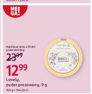 Puder bambusowy matujący Lovely bamboo promocja w Rossmann