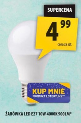 Żarówka LED E27 10W 4000K 900lm promocja w Arhelan