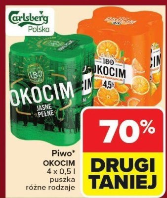 Piwo Okocim promocja w Carrefour