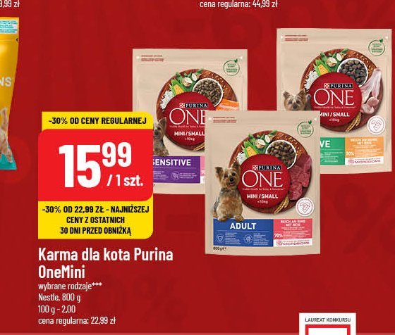 Karma dla kota sensitive Purina promocja w POLOmarket