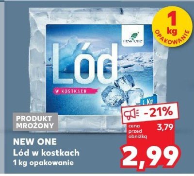 Lód w kostkach promocja w Kaufland