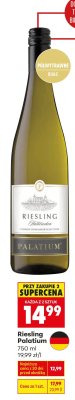 Wino Riesling Palatium 750 ml promocja w Biedronka