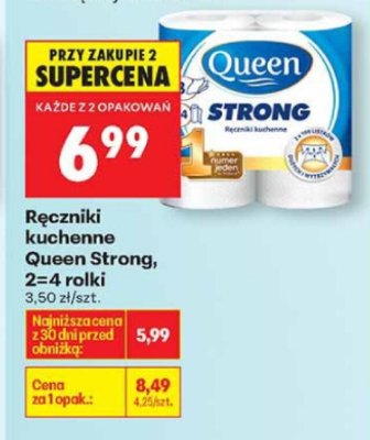Ręczniki kuchenne Strong, 2=4 rolki promocja w Biedronka