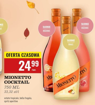 Wino Mionetto Cocktail 750ml spritz aperitivo promocja w Biedronka