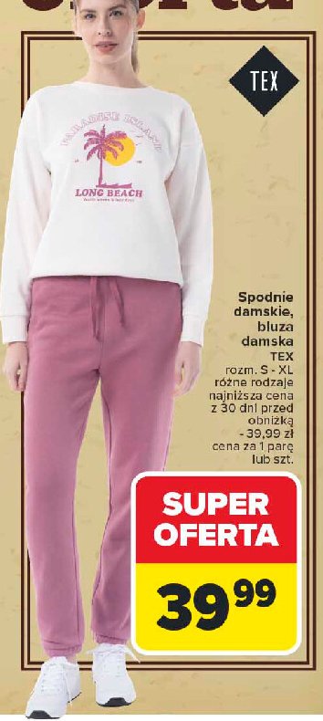 Bluza damska s-xl Tex promocja w Carrefour