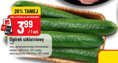 Ogórek szklarniowy promocja w POLOmarket