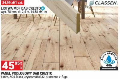 Panel podłogowy Dąb Cresto promocja w Merkury Market