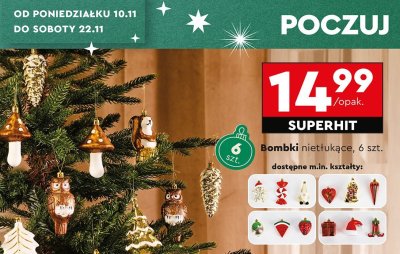 Bombki nietłukące 6 szt. promocja w Biedronka