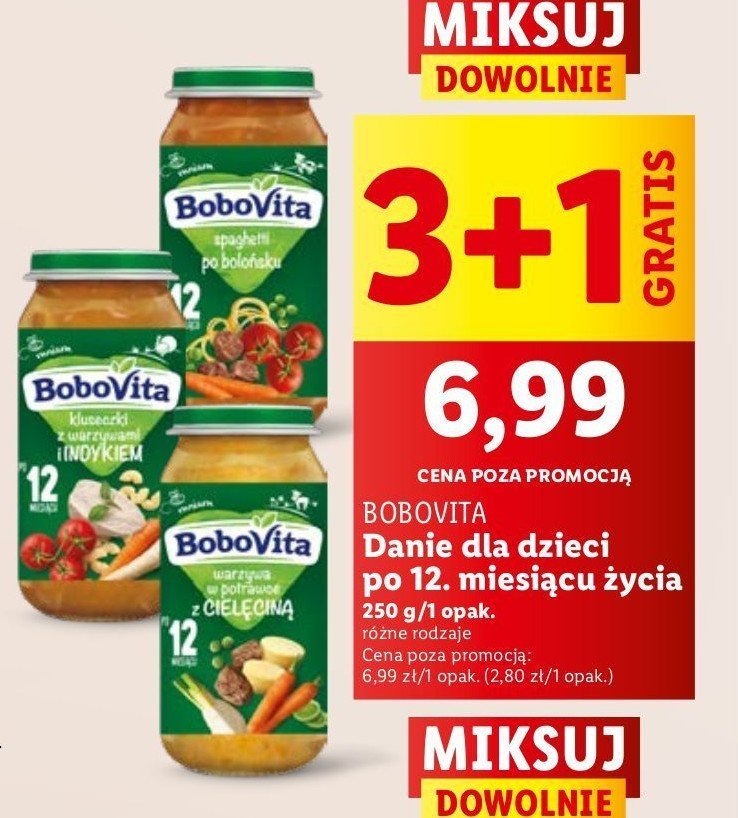 Spaghetti po bolońsku Bobovita promocja