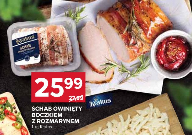 Schab owinięty boczkiem Krakus animex promocja