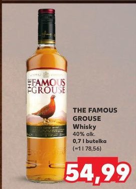 Whisky The famous grouse promocja